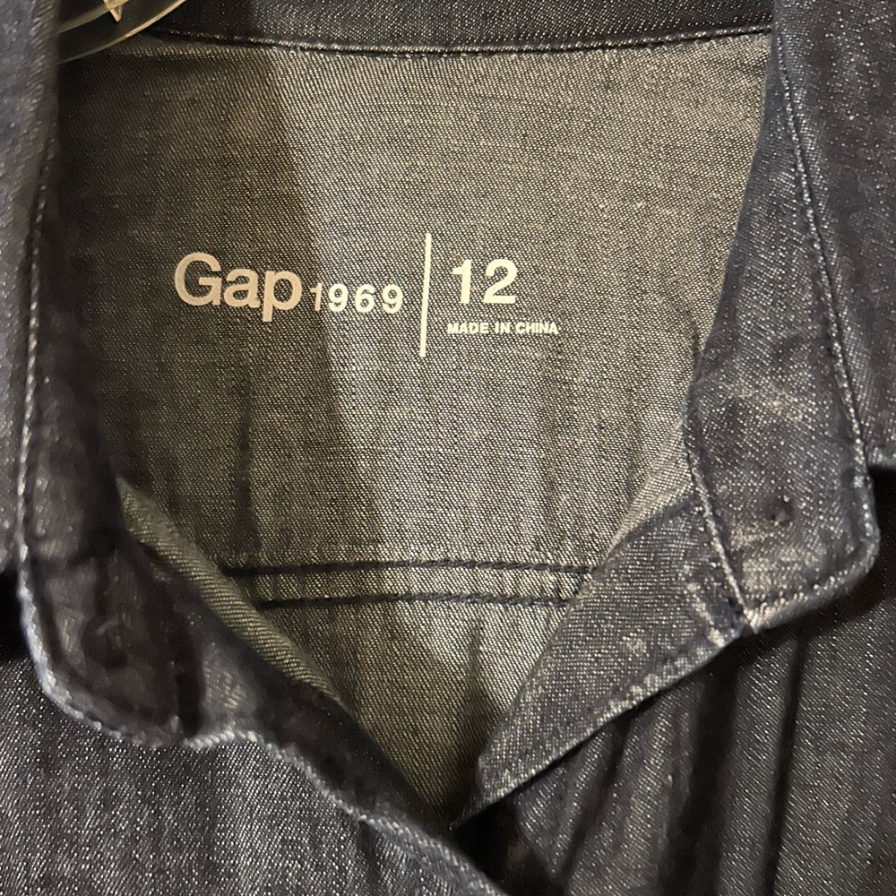 Gap Denim Shirt Dress - Picture 3 of 9